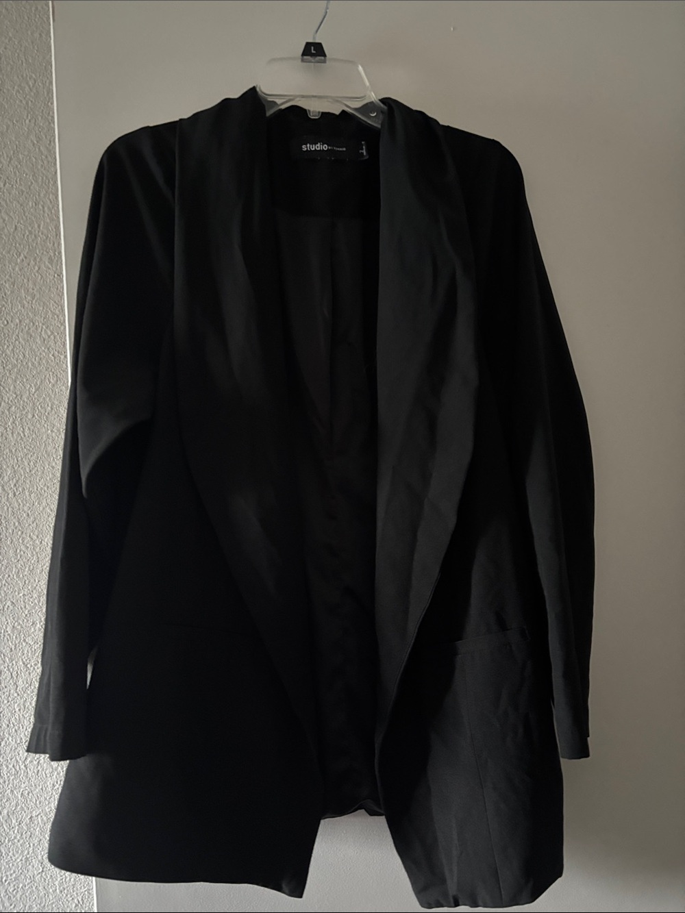 Studio Black Open-Front Women's Blazer